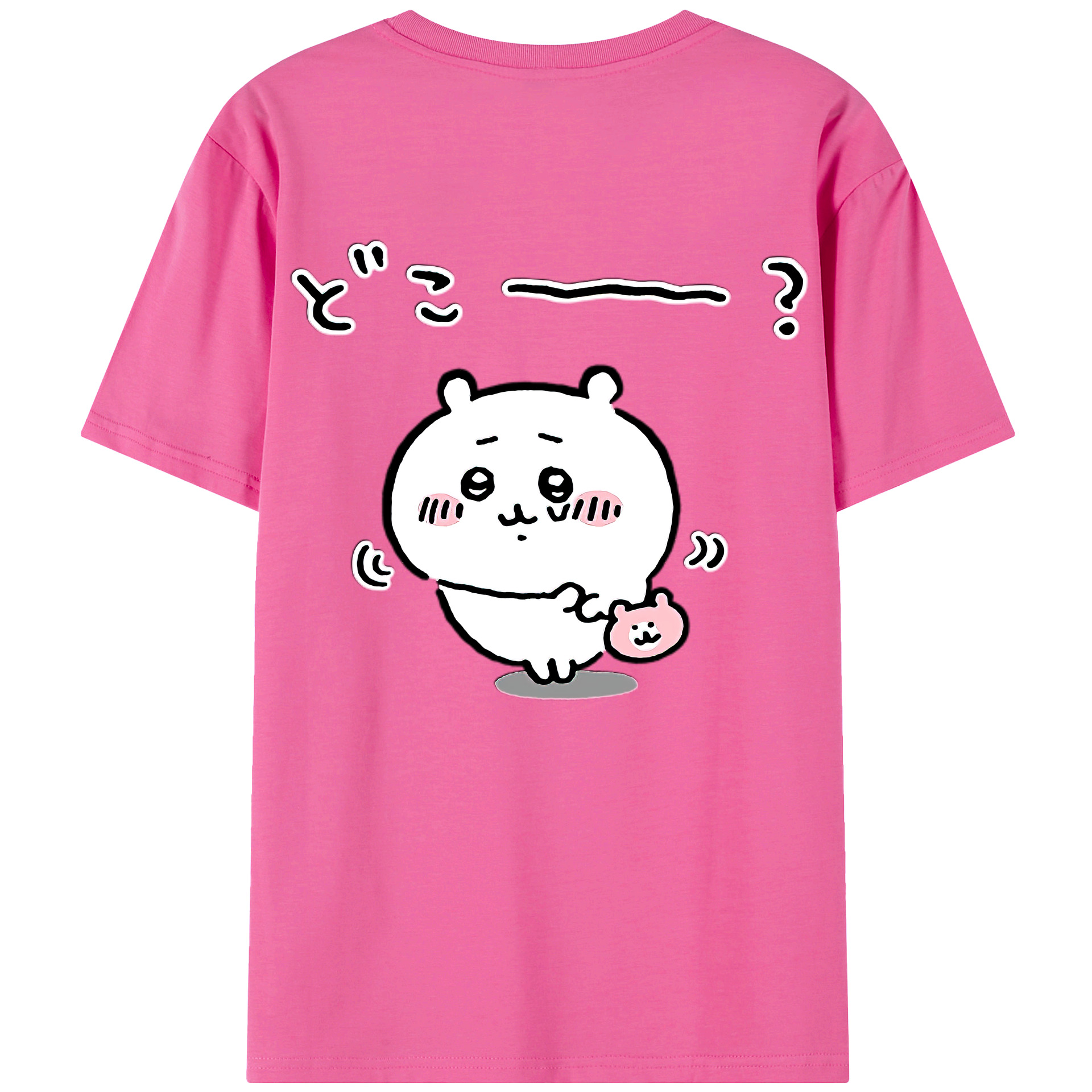 （画像用） ちいかわ ちいかわ Chii-kawa chiikawa レディース半袖Tシャツ(バックプリント)